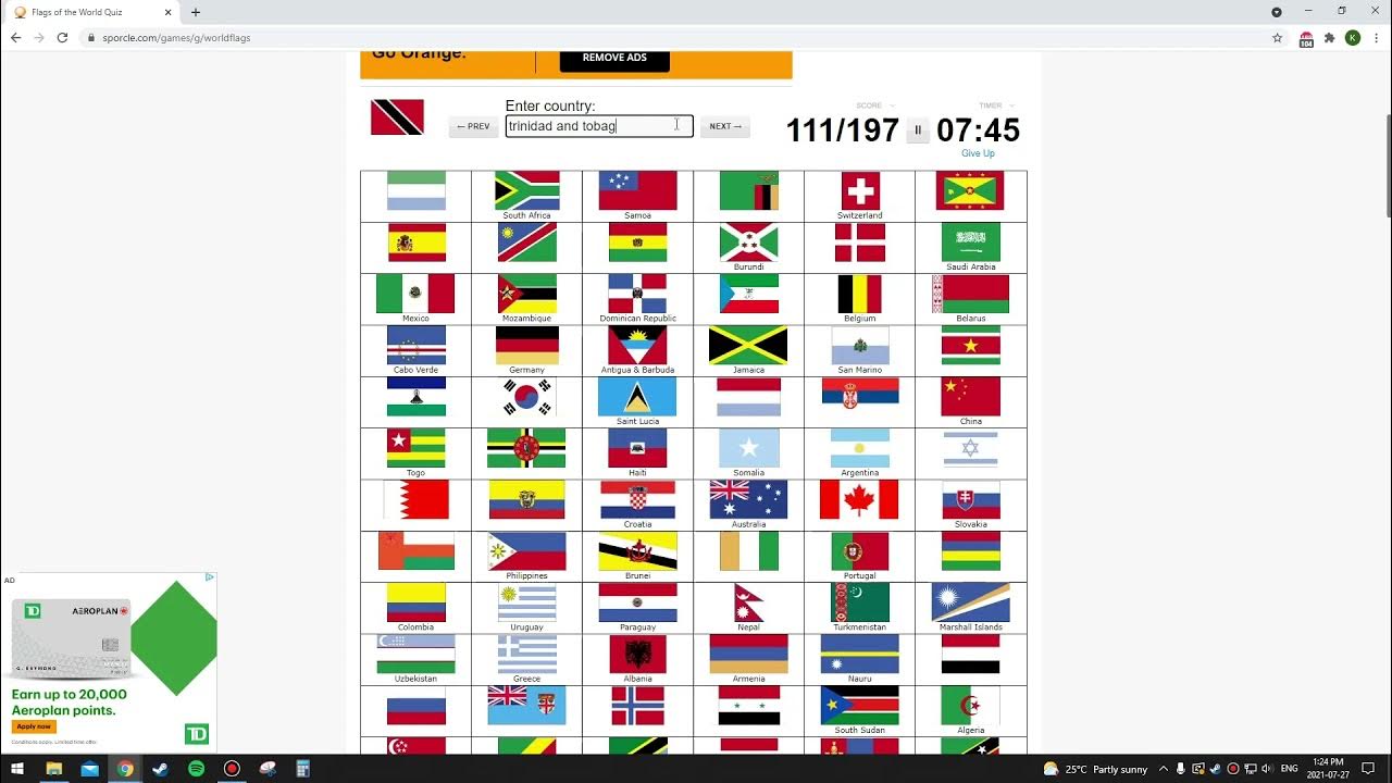 Sporcle Flags of the World YouTube