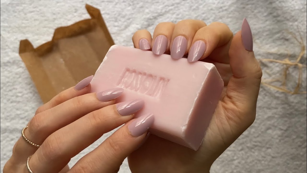 ASMR LoFi soap tapping w/ clicky whispers. Unwrapping and rambling