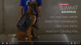 Sac à dos rando pour chien Summit V3