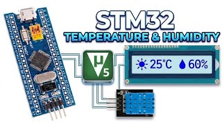 STM32 Temperature and Humidity Sensor Project in Keil C | STM32 Weather Station Project