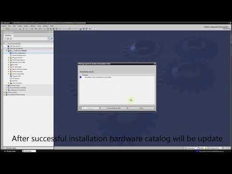 Siemens TIA Portal PLC tutorial - Add and install GSD file in TIA Portal
