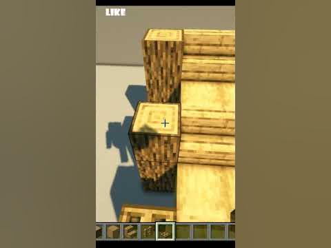 Простая деревянная ступенька в Майнкрафте #minecraft - YouTube