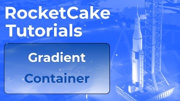 Gradient Container in RocketCake, the Responsive Website Editor
