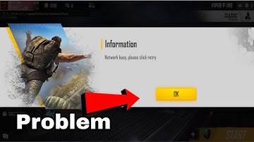 Network Busy, Please Click Retry Free Fire Problem Solution