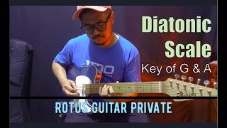 Diatonic Scale on G &amp; A - Sigit - Rotus Guitar Private