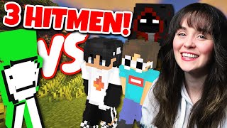 Reaction to Dream VS 3 HITMEN!! | Dream Reaction Series