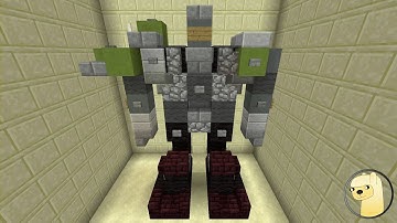 Minecraft - How To Build Transformers 5 Bulldog Robot Mode!