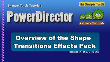 PowerDirector - Overview of the Shape Transitions Pack