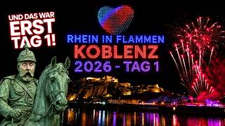 Drohnenshow Rhein in Flammen 2026 Koblenz Tag 1 | Atemberaubende Show von Showmatrix