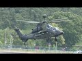 Two EC665 Tiger attack helicopters impressive flying display during the ILA 2026 Berlin Air Show