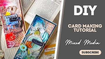 Easy Techniques for Mixed Media Card Making Tutorial | Mixed Media Art