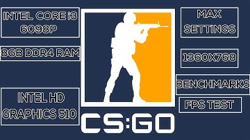 Counter Strike GO on Intel Core i3 6098p|8GB ddr4 Ram|INTEL HD GRAPHICS 510|Max settings