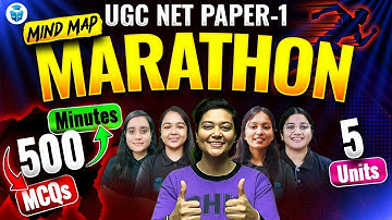 UGC NET Paper 1 Marathon Class | Paper 1 Top 500 MCQs Practice | 5 Units in 500 Minutes | JRFAdda