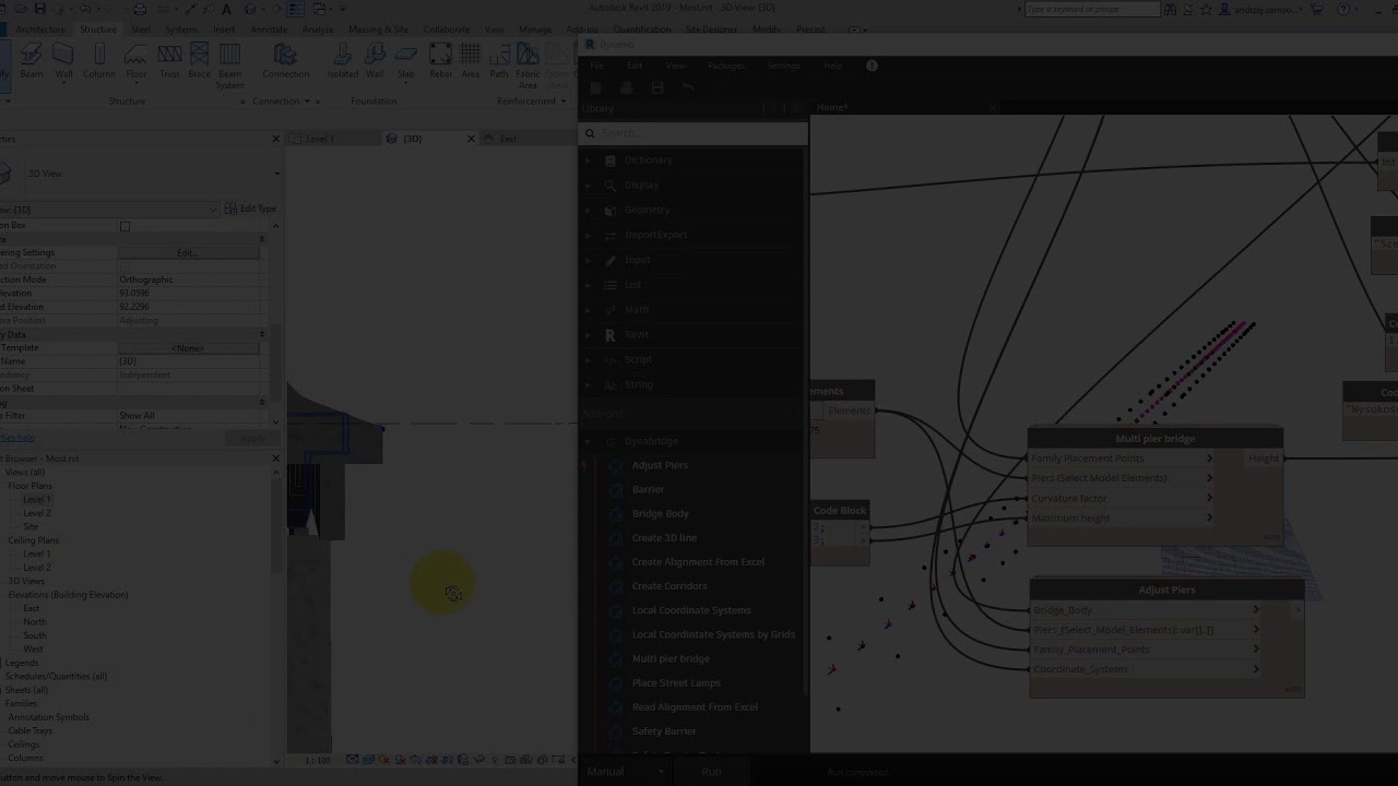 Bridge modelling with Revit and Dynamo