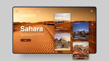 UI Design In Adobe XD | Adventure Website UI Design | Travel Website Design Inspiration