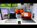 It connects to 2 laptops and the same time! Hagibis U100 Ultra USB-C Hub