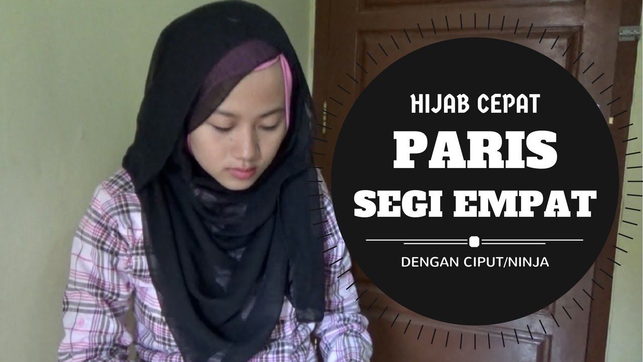 Tutorial Hijab Terbaru Segi Empat Pakai Ninja Simple Cepat NMY