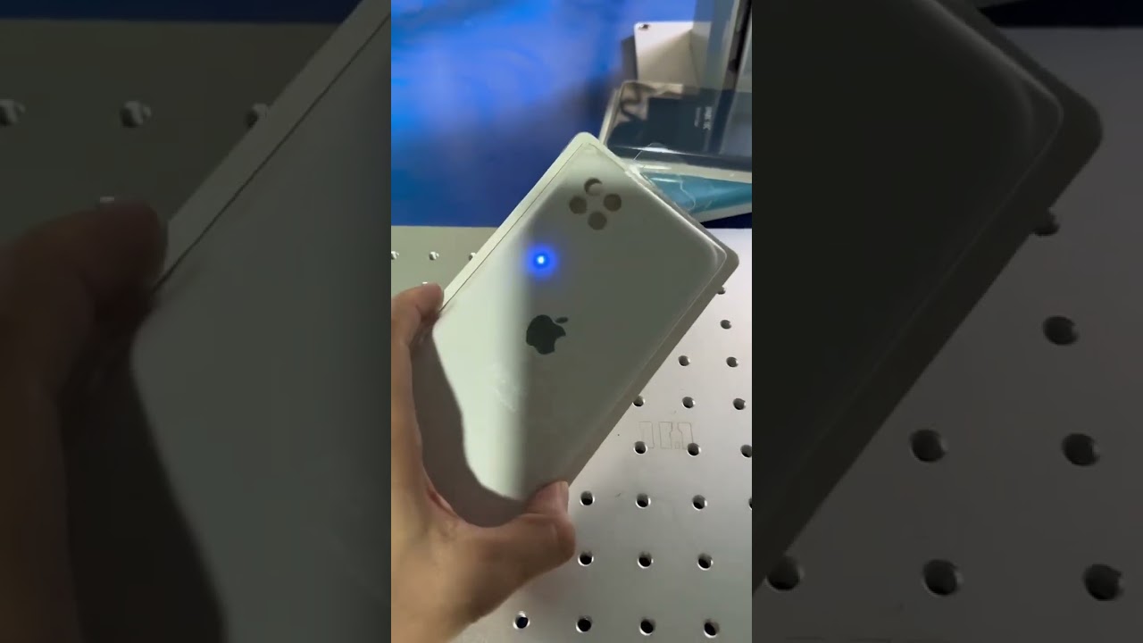 Silicone Phone case laser marking process 