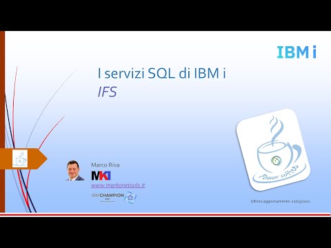 Power coffee 11/2021 - I servizi SQL di IBM i per IFS