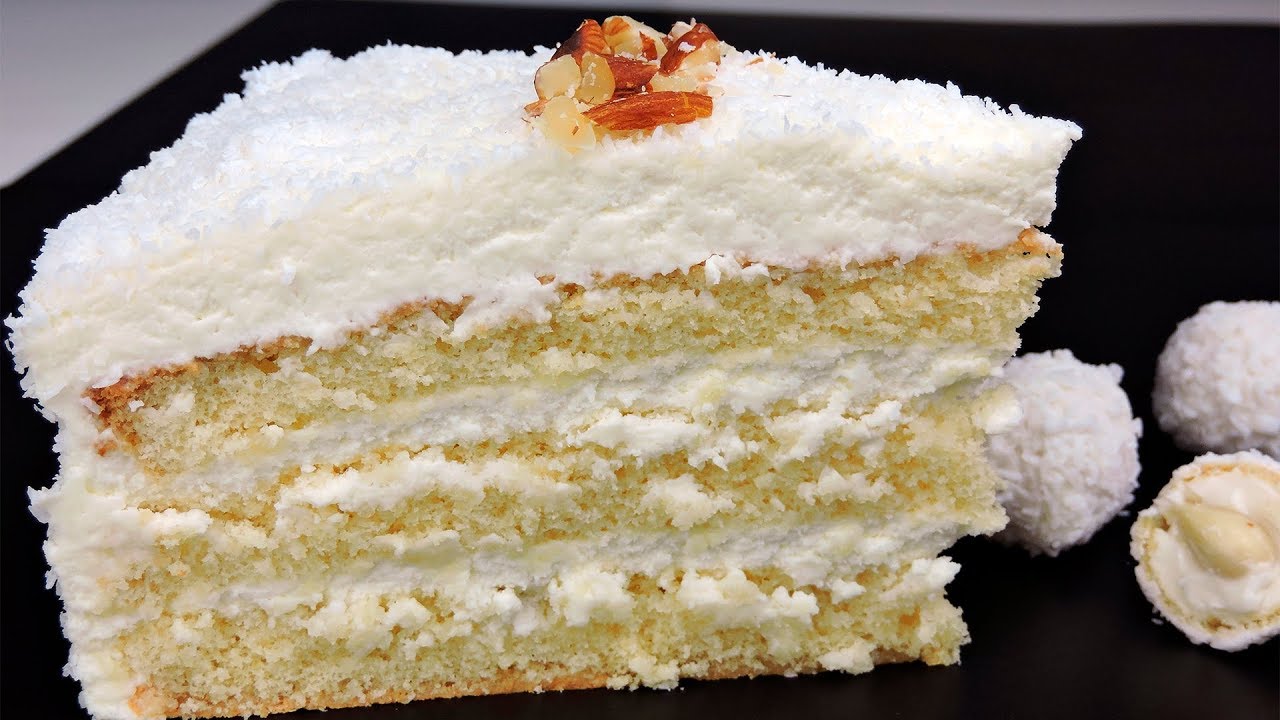 Tarta de coco y almendra (estilo bombones Raffaello)