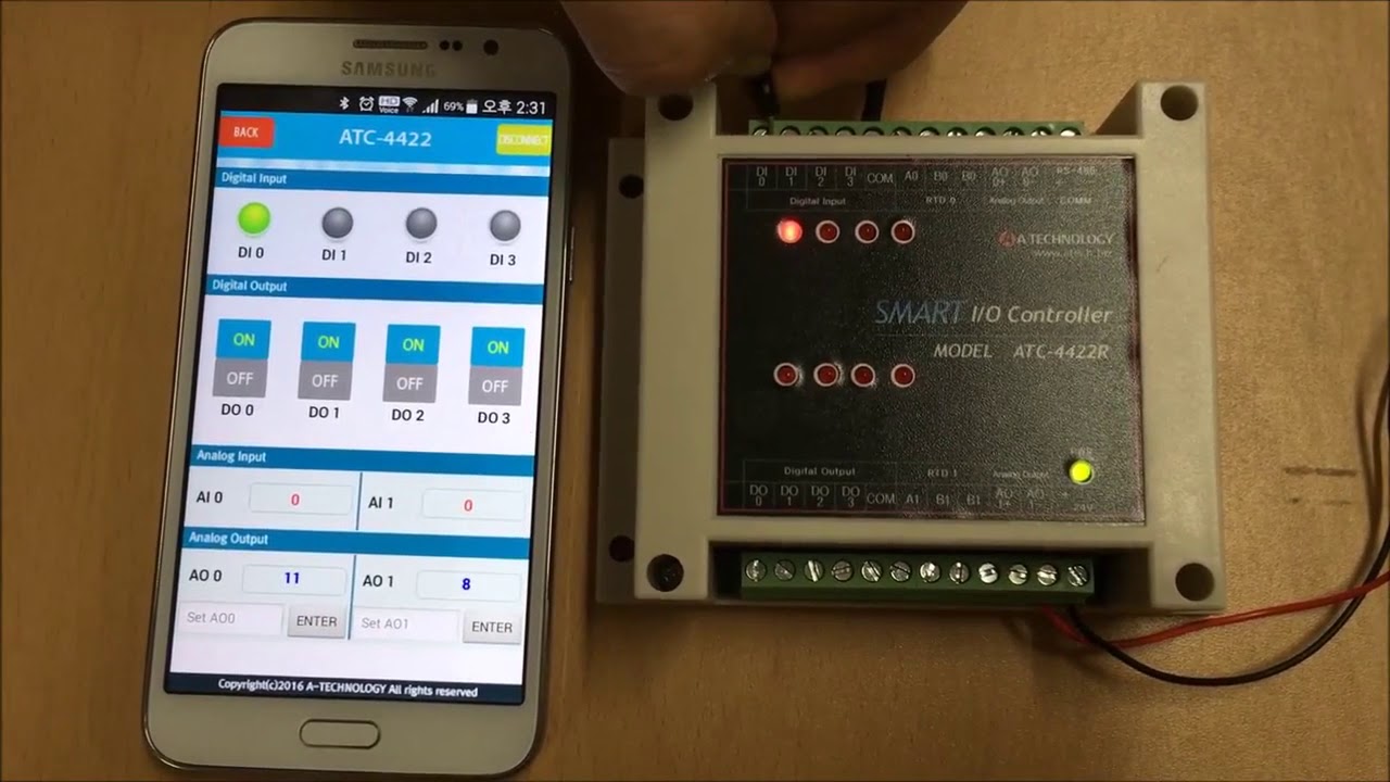Smart IoT Controller ATC-4422 블루투스제어 (BlueTooth) - YouTube