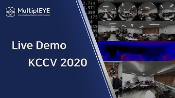 멀티플아이 (MultiplEYE) KCCV 2020 Live Demo - Omnidirectional Depth & Ego-motion Estimation