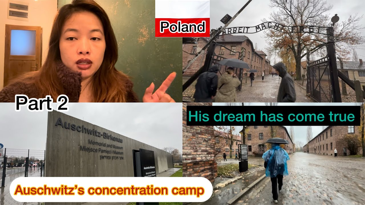 His dream has come true || concentration camp Auschwitz||poland ||tibetan vlogger 