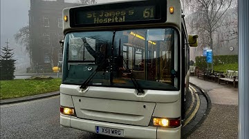 61 S.Leeds Stadium - St James’s Hospital | Dennis Dart Plaxton Pointer | X511 WRG | Yorkshire Buses