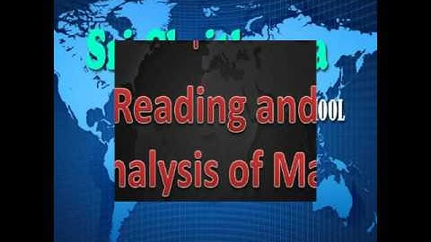 Reading and analysis of maps