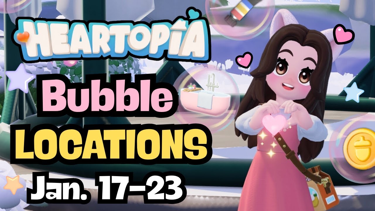 NEW Pink Bubble Locations! 💕 Heartopia Weekly Reset + Rainbow Event!
