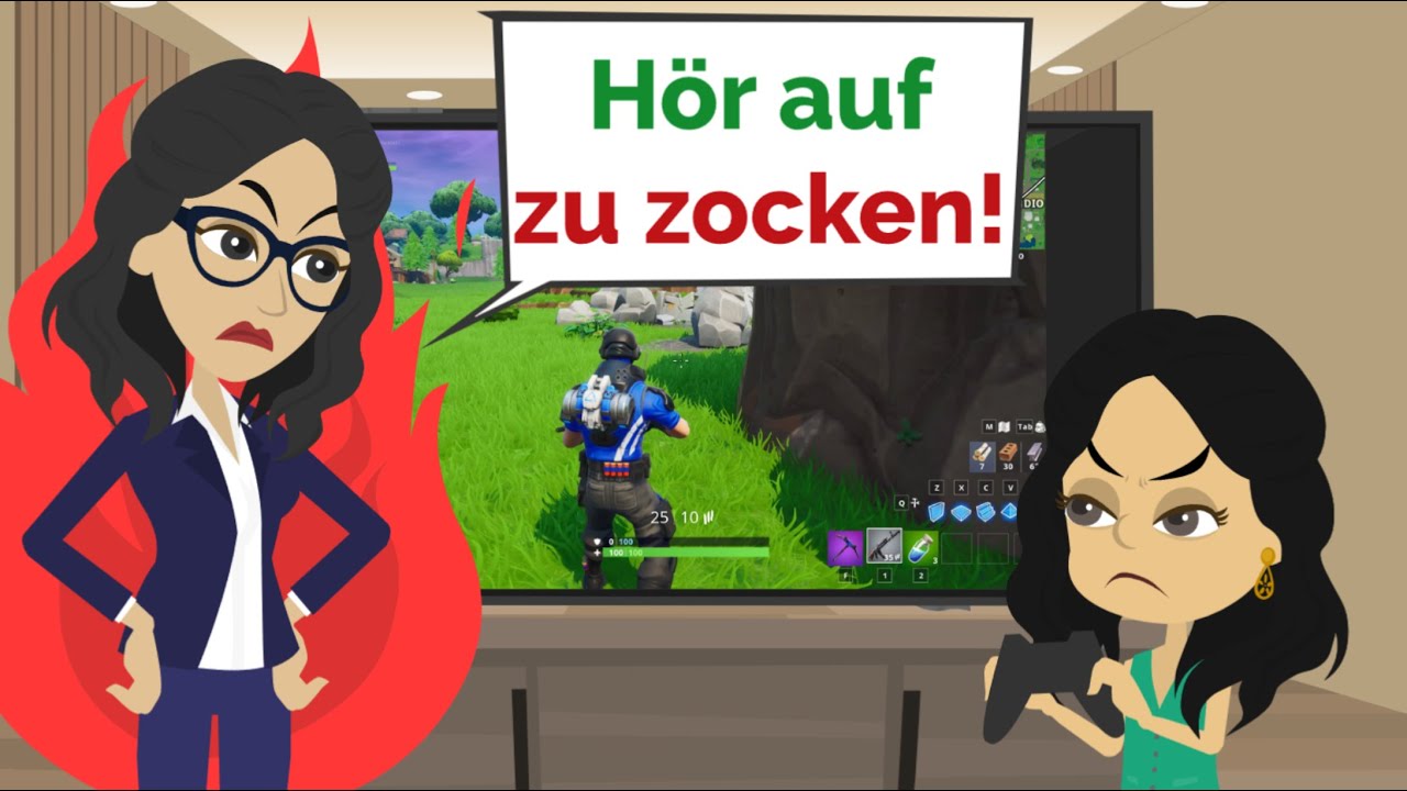 Deutsch Lernen | Spiel kein Fortnite, Nora! | Learn German