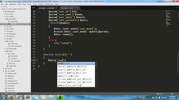 CodeIgniter | Insert Update Delete View in Codeigniter [Delete data] Part4 HD