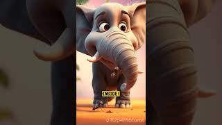 The Elephant and the Ants #ai #cartoon #kids #animation #elephant #ant