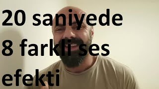 21 saniyede 8 farklı ben bir yıldır karımı sikmedim ses efekti. Resimi