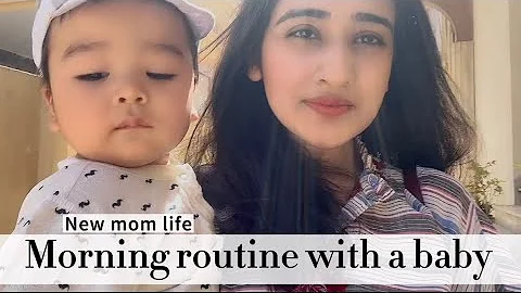 Morning routine with a baby || moms busy life || d...