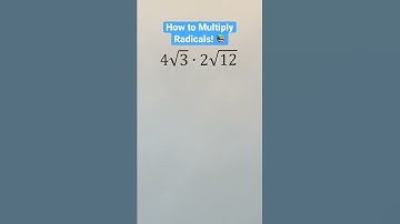 How to Multiply Radicals! 📚 #Shorts #algebra #math #maths #mathematics