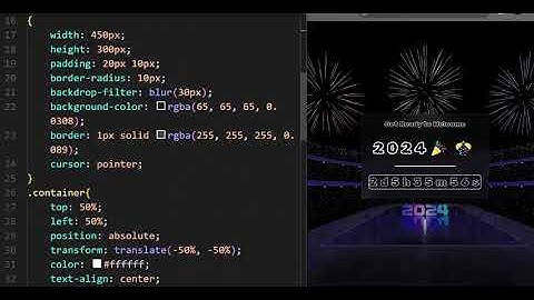 Watch this AMAZING Coding Project Before 2024 ! | New YEAR Timer Using HTML & CSS