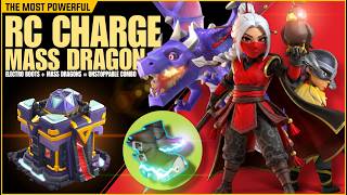 Th15 RC Charge Mass Dragons Attack Strategy | Th15 Electro Boots dragon | Th15 Royal Champion Walk
