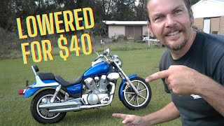 How to lower your motorcycle on the budget