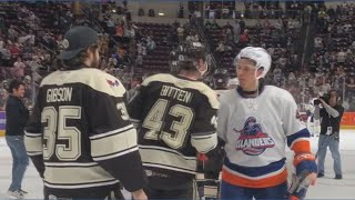 Bears celebrate first round playoff win over Bridgeport