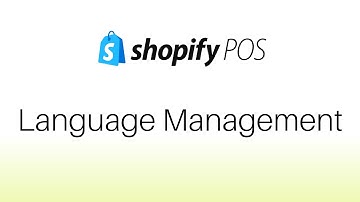 Language Management | Shopify POS (April 2024)