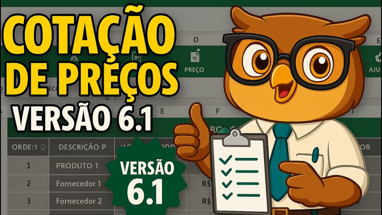 Planilha de Cotação de Preços Completa - Funcionamento - 6.1 Planilha de Cotação de Preços Completa - Funcionamento - 6.1