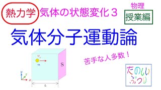 【気体分子運動論】【共通テスト】高校物理　熱力学　気体の状態変化３ 気体分子運動論　授業