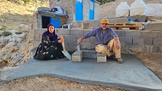 The master returns to help Taban build a place to set up the fire.