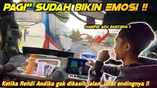 PANTURA MEMANAS‼️SOPIR BUS ENGGAK NGASIH JALAN KE RENDI ANDIKA