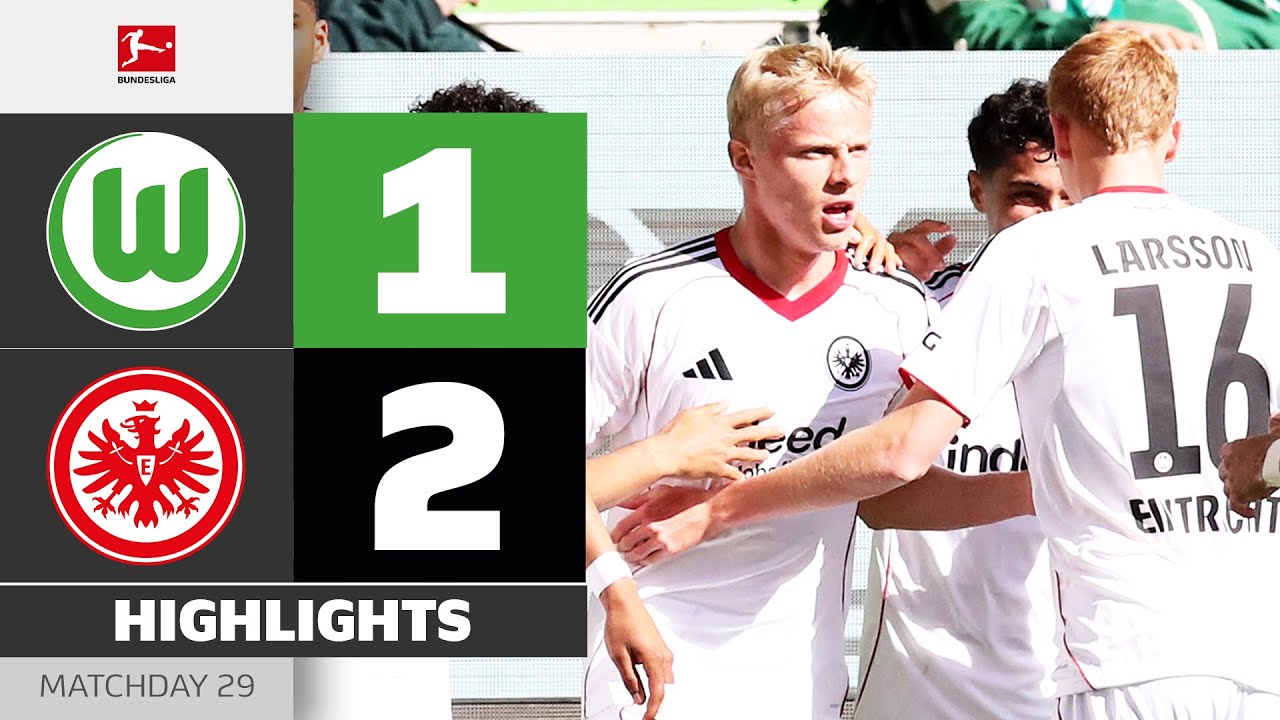 VFL WOLFSBURG - EINTRACHT FRANKFURT | Highlights | Matchday 29 – Bundesliga 2025/26