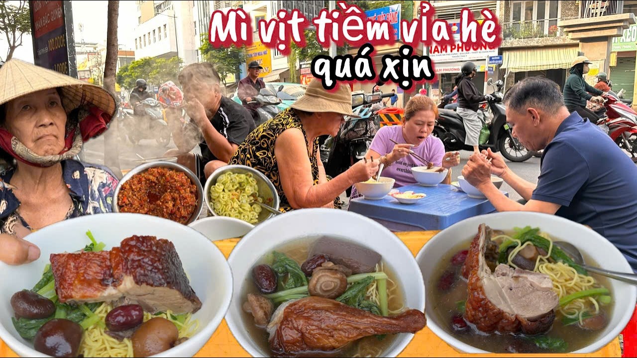 Mì vịt tiềm vỉa hè mà đẳng cấp, chủ quán phở ghé ăn cũng khen 