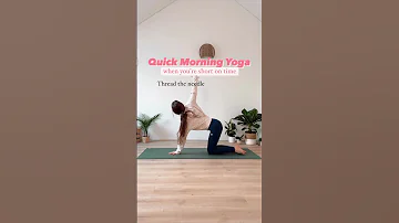 Quick Energizing Morning Yoga Routine ☀️ Wake up your body & mind – 5 Minute Yoga for Energy #shorts