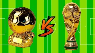 Ballon'dor Winners ? World Cup Winners ULTIMATE VS( Messi, Ronaldo, Pele, Maradona, Mbappe)