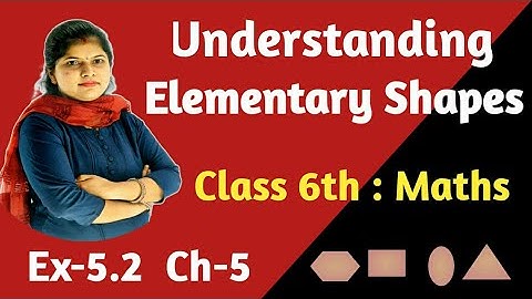 Ex 5.2 - Understanding Elementary Shape - NCERT Maths Class 6th - Chapter 5
